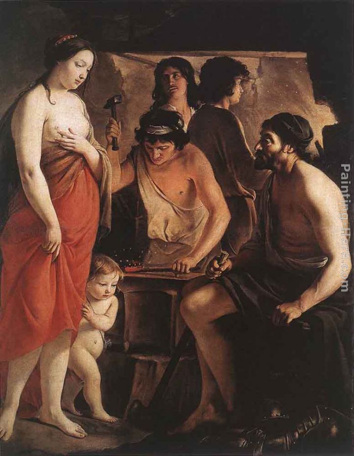 Venus at the Forge of Vulcan painting - Louis Le Nain Venus at the Forge of Vulcan art painting
